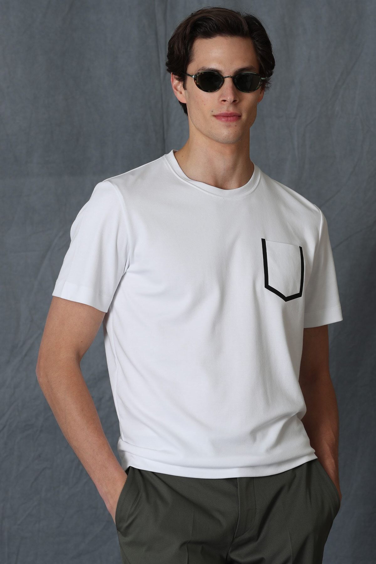 Lufian Sırıus Modern Grafik T- Shirt Beyaz