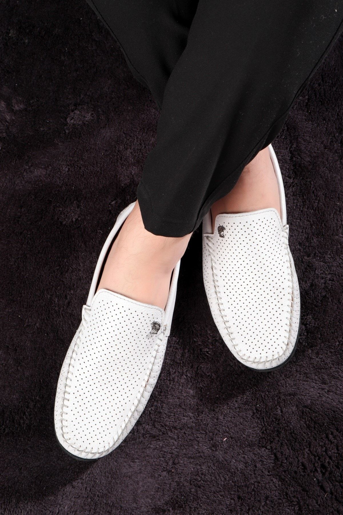Ducavelli Fruga Hakiki Deri Erkek Günlük Ayakkabı, Loafer Ayakkabı, Hafif Ayakkabı, Deri Loafer Ayakkabı