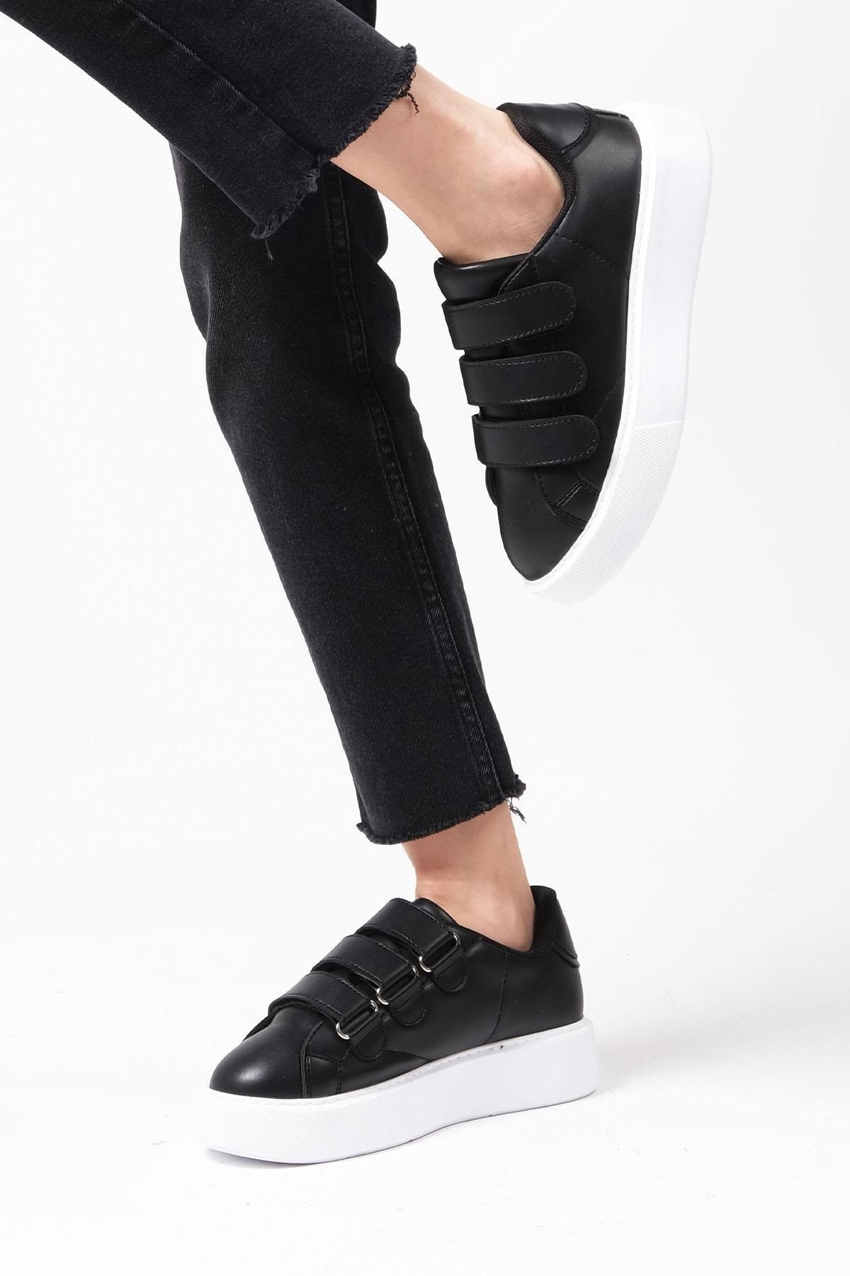 Mio Gusto Leah Siyah Renk Kadın Günlük Spor Ayakkabı Sneaker