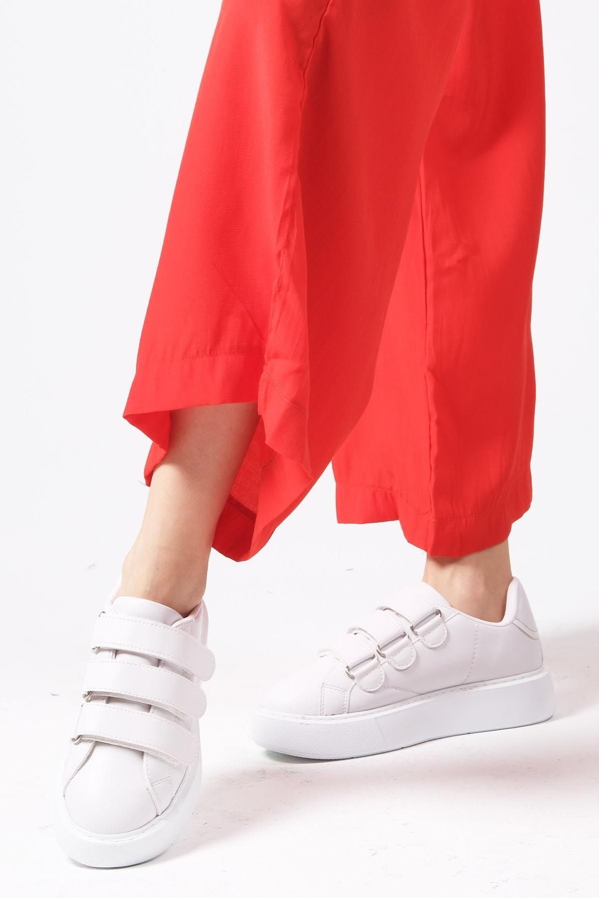 Mio Gusto Leah Kırık Beyaz Renk Kadın Günlük Spor Ayakkabı Sneaker