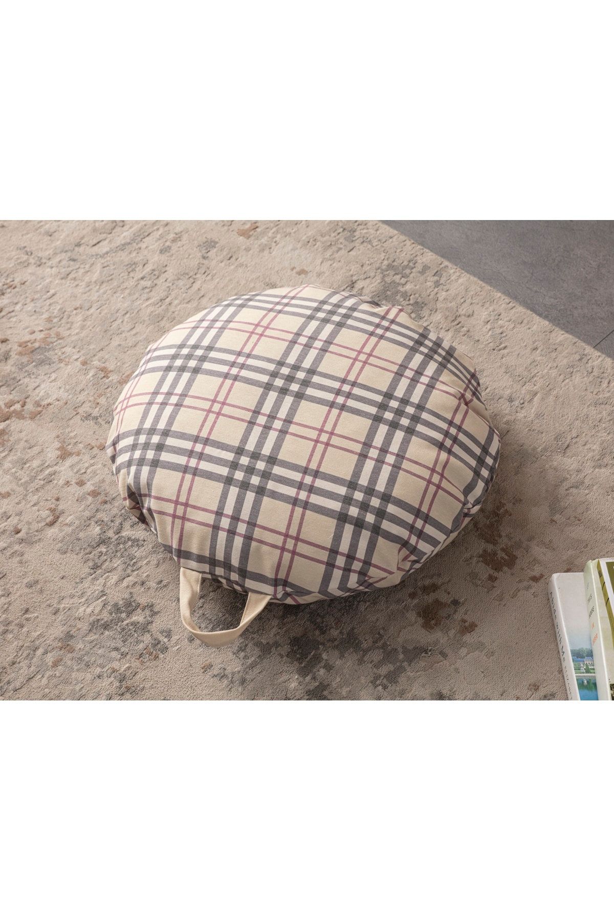 BUGİ HOME COLLECTİON Dekoratif Çok Amaçlı Iç Dolgulu Yer Minderi