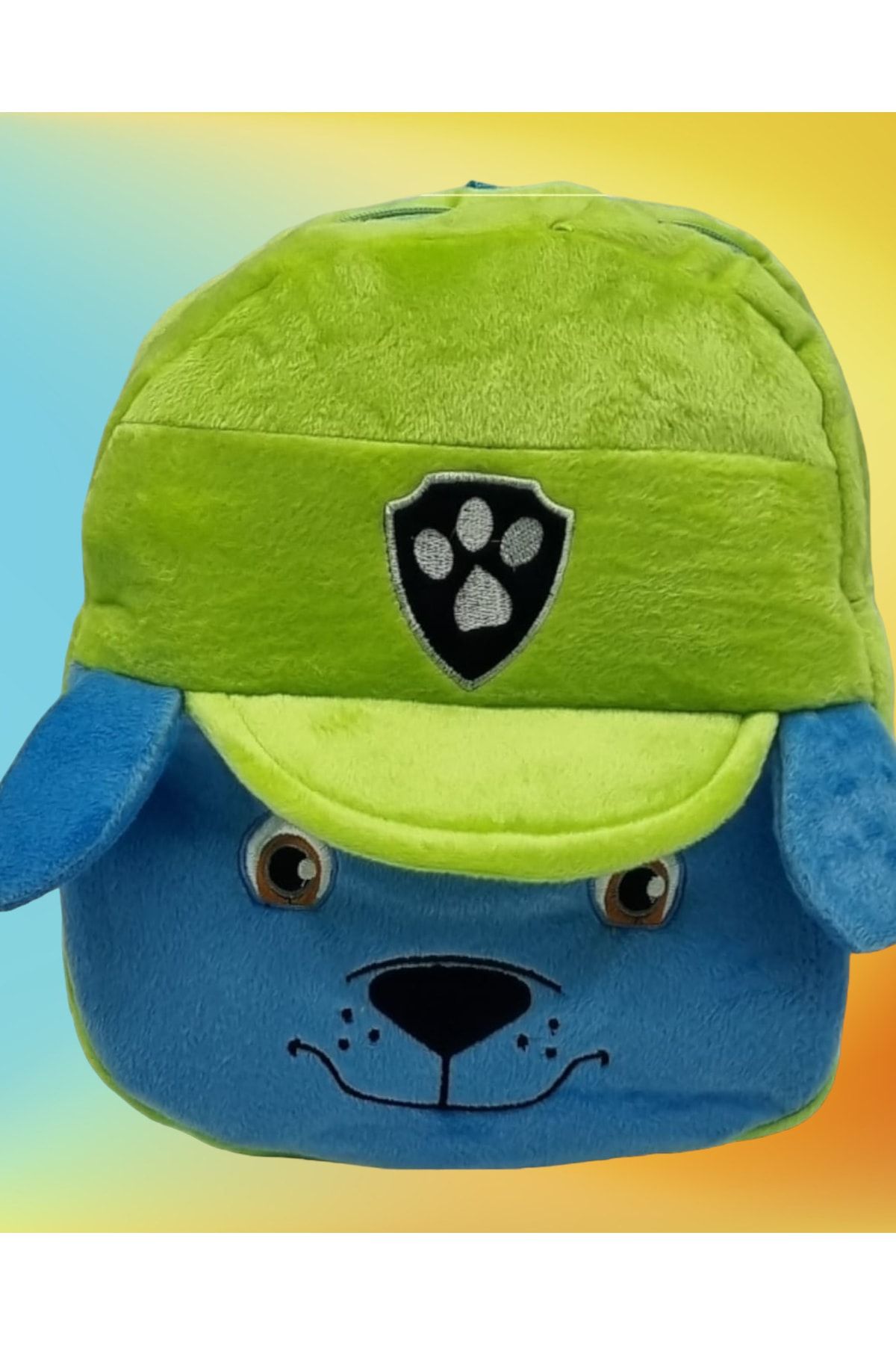 Trenderrs Çocuk Anime Köpek Figürlü Peluş Sırt Çantası Anaokulu Çantası