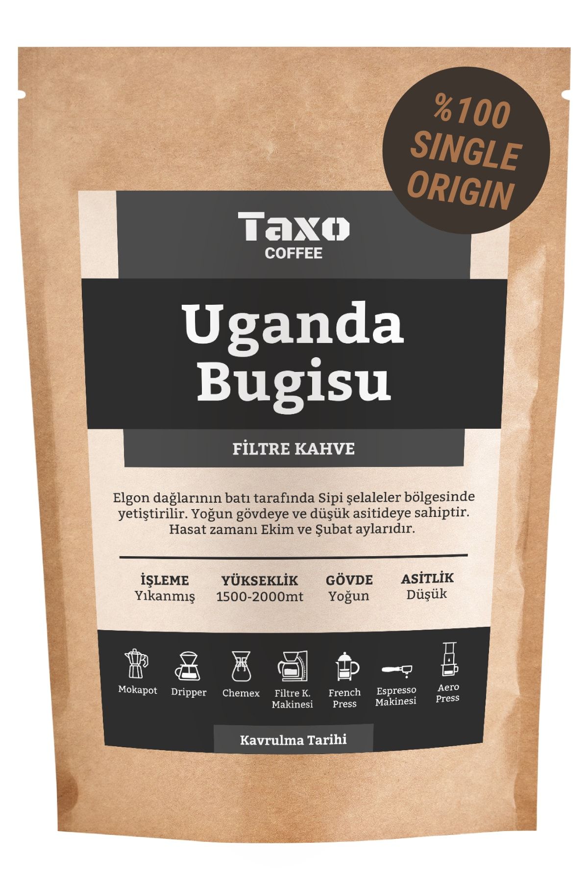 Taxo Coffee Taxo Uganda Bugisu Filtre Kahve 200gr