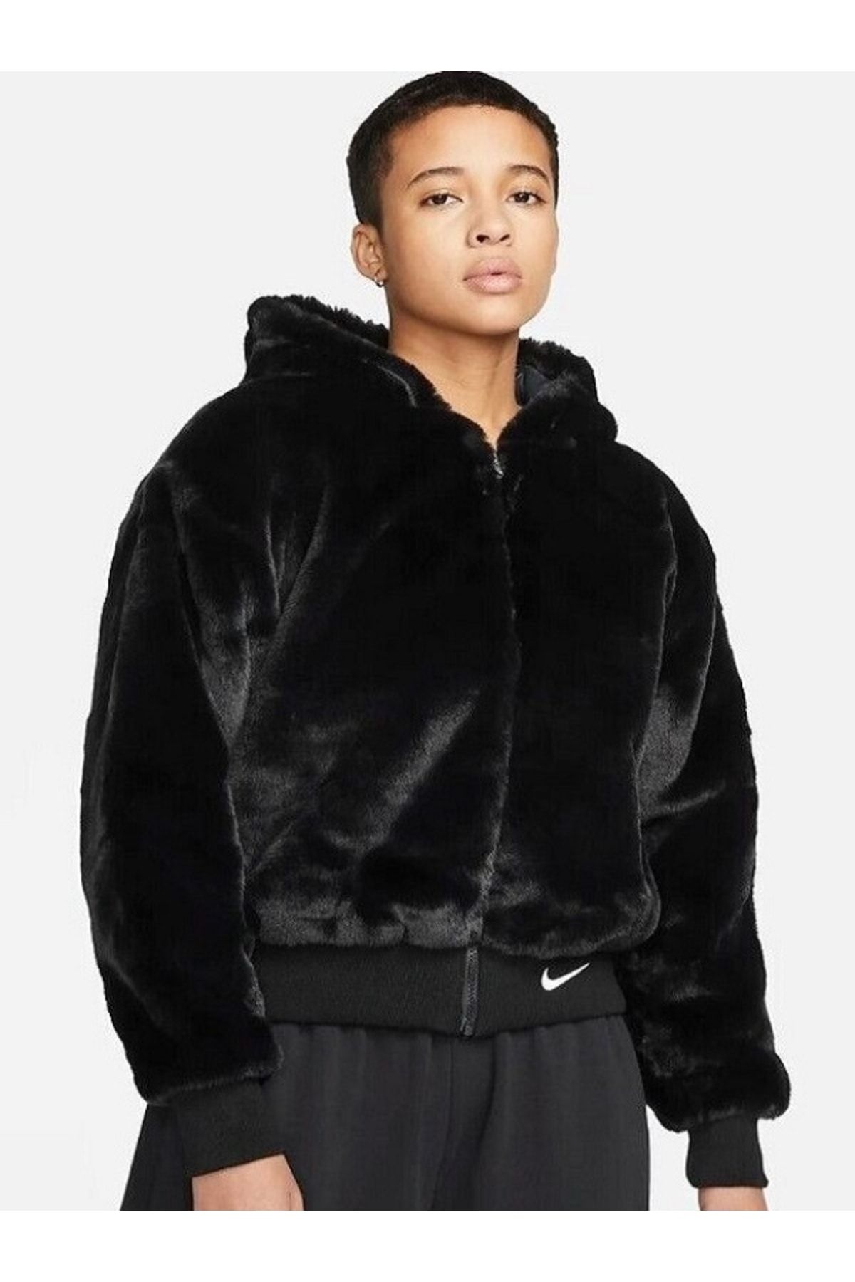 Nike Nsw Womens Ess Faux Fur Jacket -