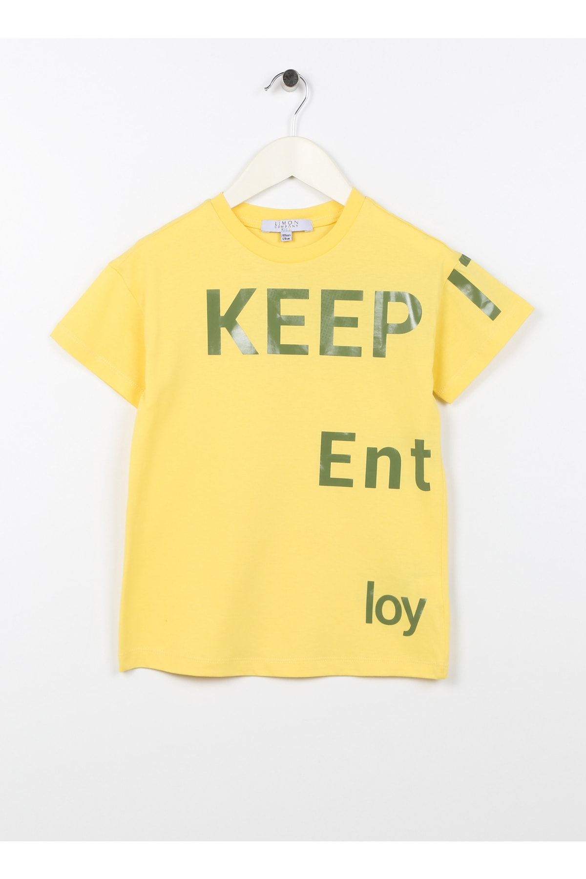 LİMON COMPANY Limon Baskılı Sarı Erkek T-shirt Keep Boy-23