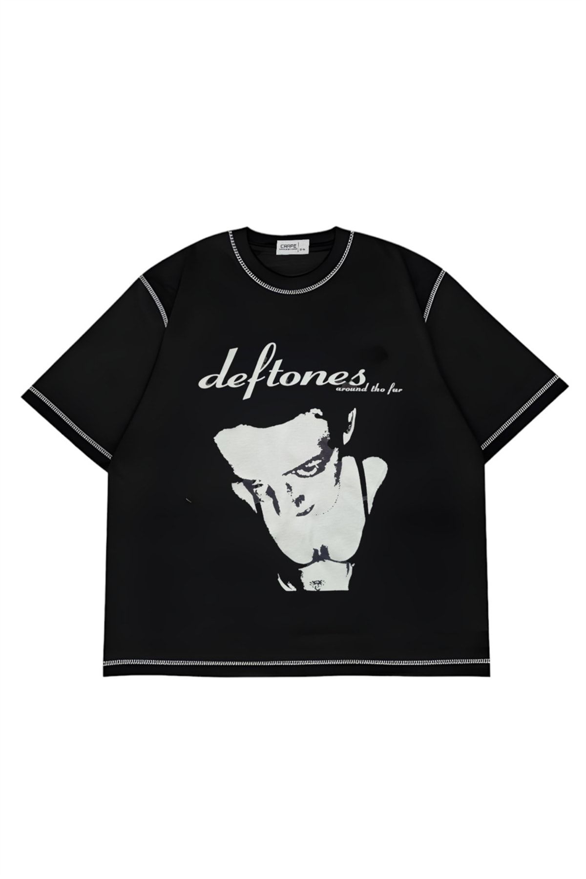 Carpe Deftones Ters Dikiş Oversize T-shirt