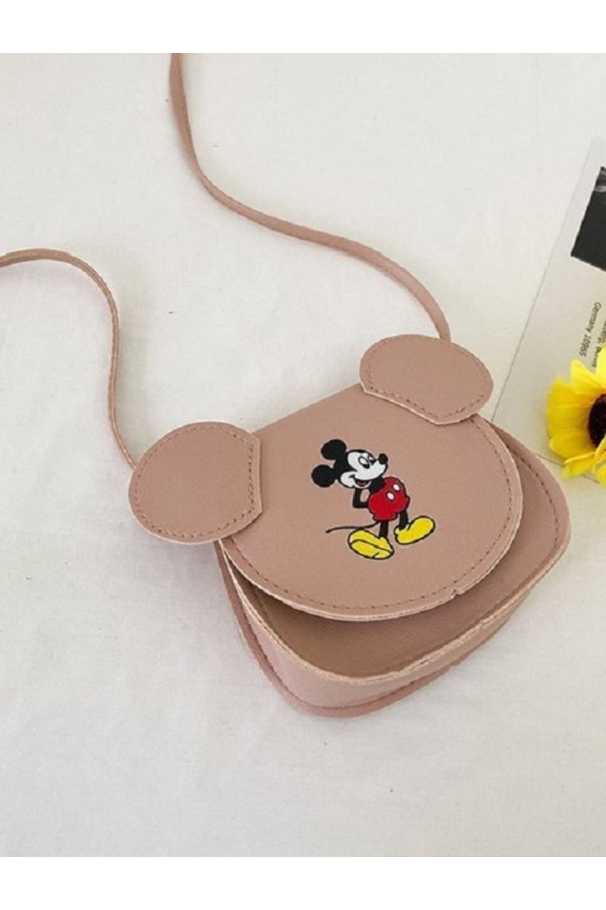 minibuki Mickey Mouse Figürlü Çocuk Deri Çanta
