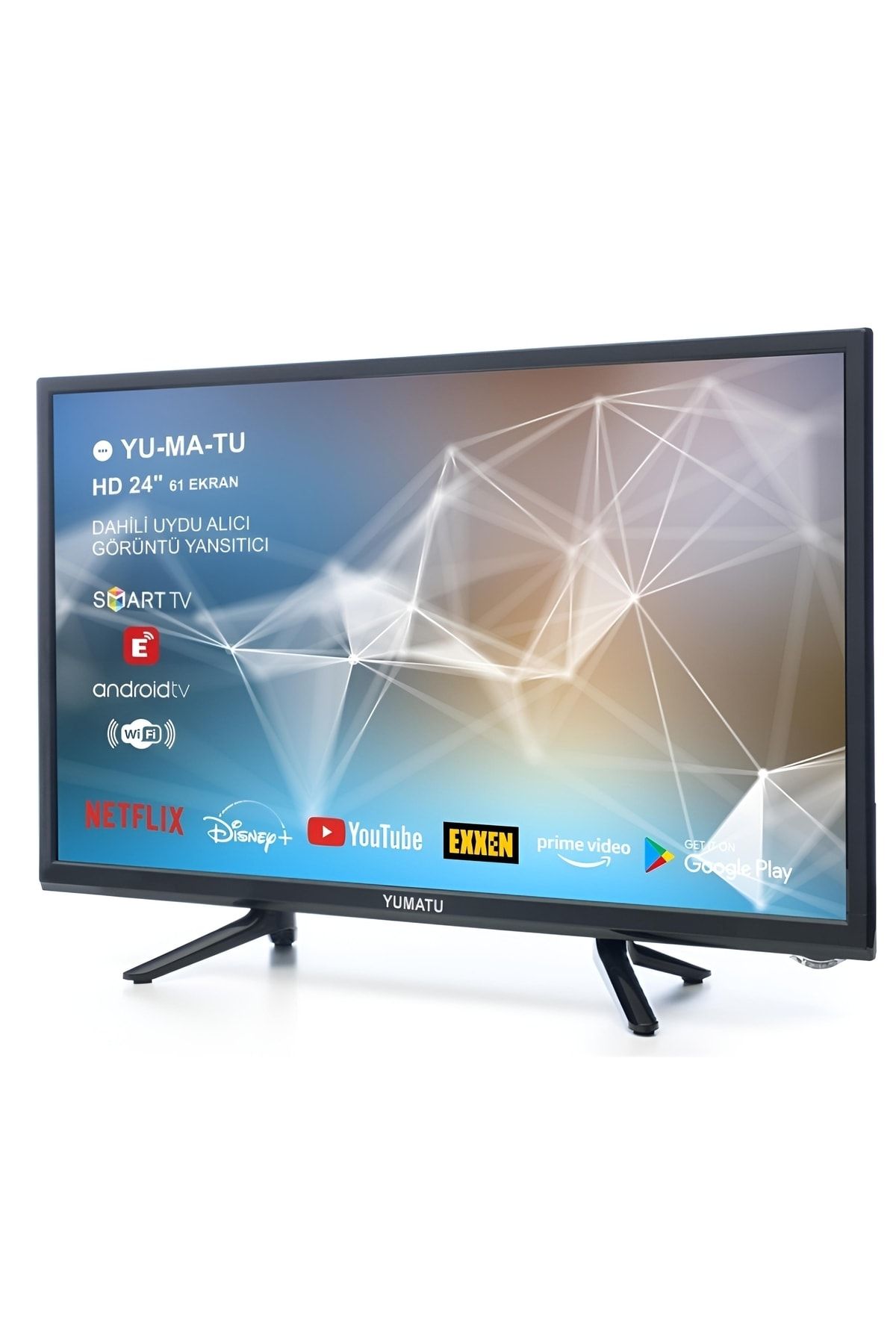 Yumatu 24 Inç Dahili Uydu Alıcılı Android Smart Hd Led Tv