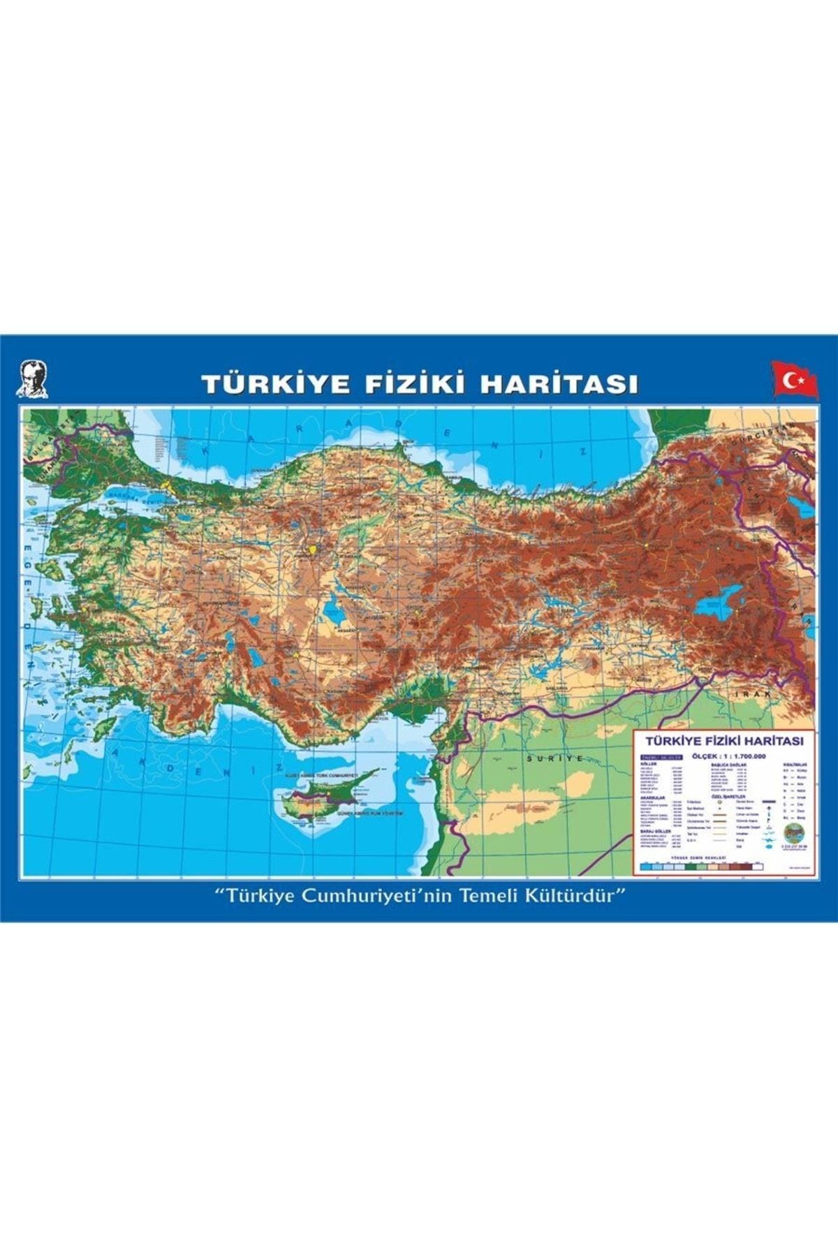 Okul Dünyası Türkiye Fiziki Haritası 100x140 Cm Fiyatı, Yorumları ...