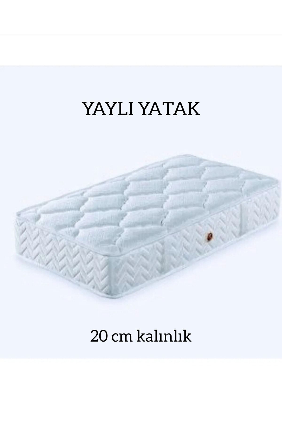 sysleep Yaylı 20 Cm Beyaz Bebek Ve Çocuk Yatağı, Beşik Yatağı, Park Yatak, Sünger Yatak