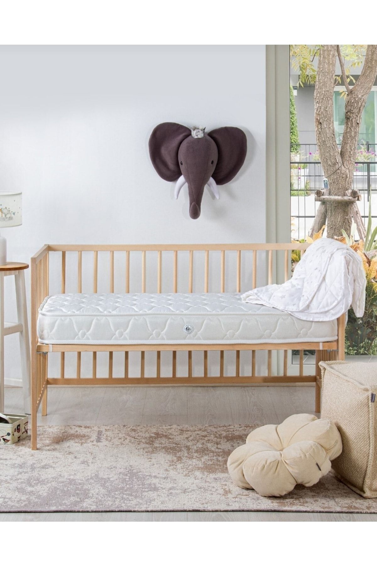 sysleep 10 cm Beyaz Bebek Ve Çocuk Yatağı, Beşik Yatağı Park Yatak