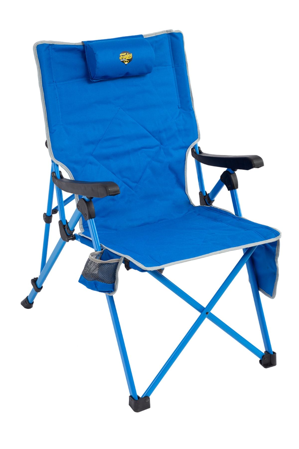 Funky Chairs Comfort 3 Kademeli Katlanabilir Kamp Sandalyesi - Mavi