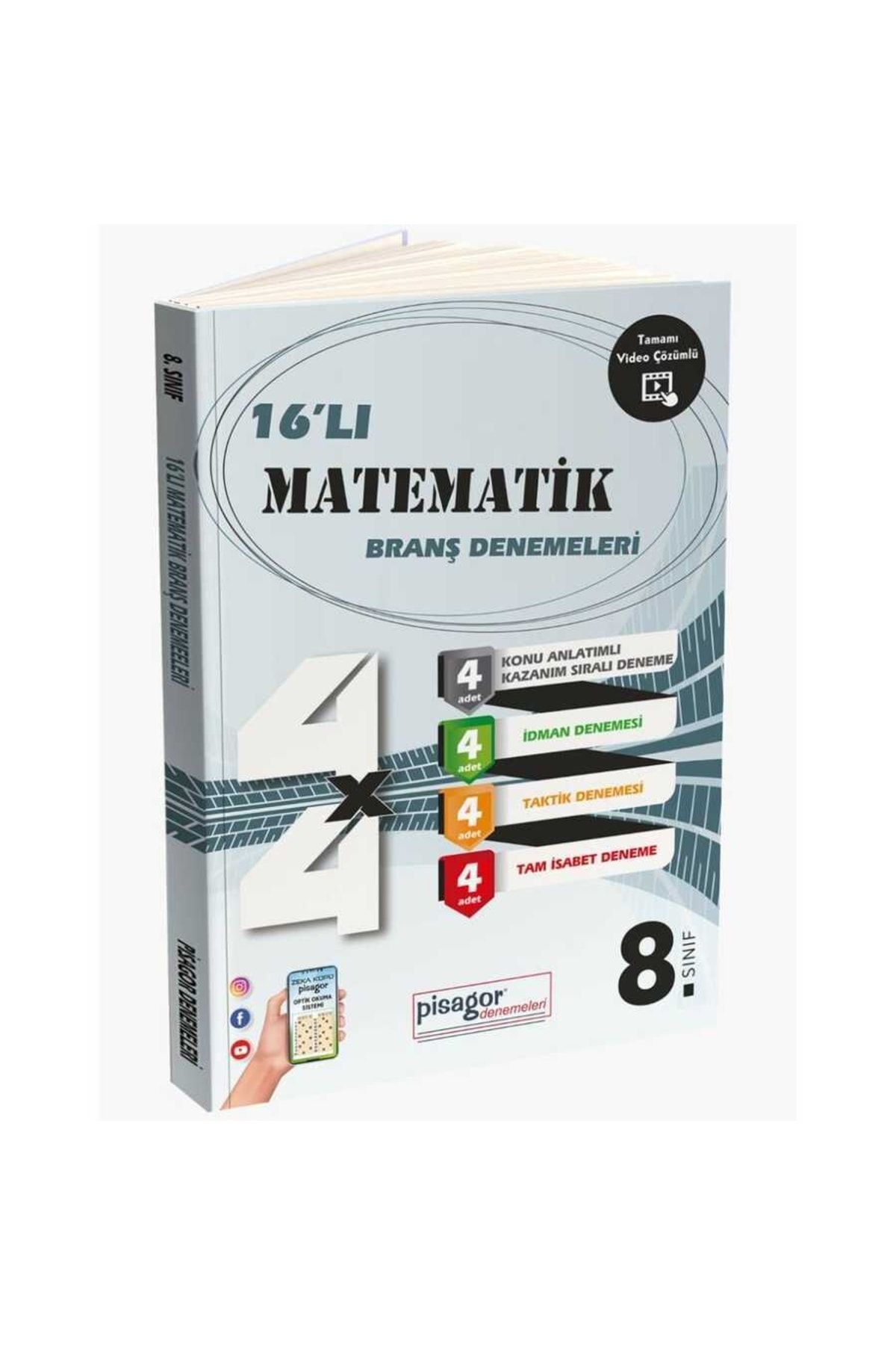 Zeka Küpü Yayınları Zeka Küpü 8.sınıf Pisagor 16'li Matematik Branş Denemeleri