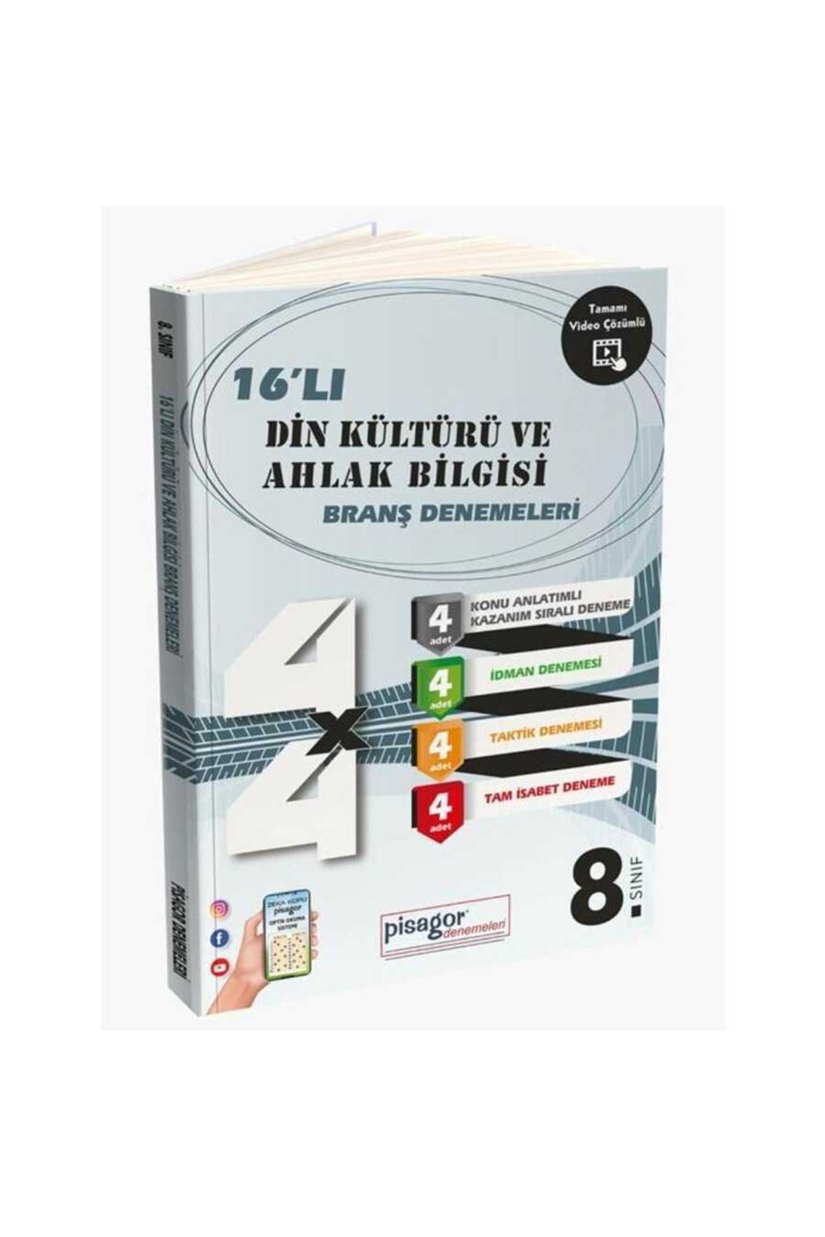 Zeka Küpü Yayınları Zeka Küpü 8.sınıf Pisagor 16'lı Din K.ve A.bilgisi Branş Denemeleri