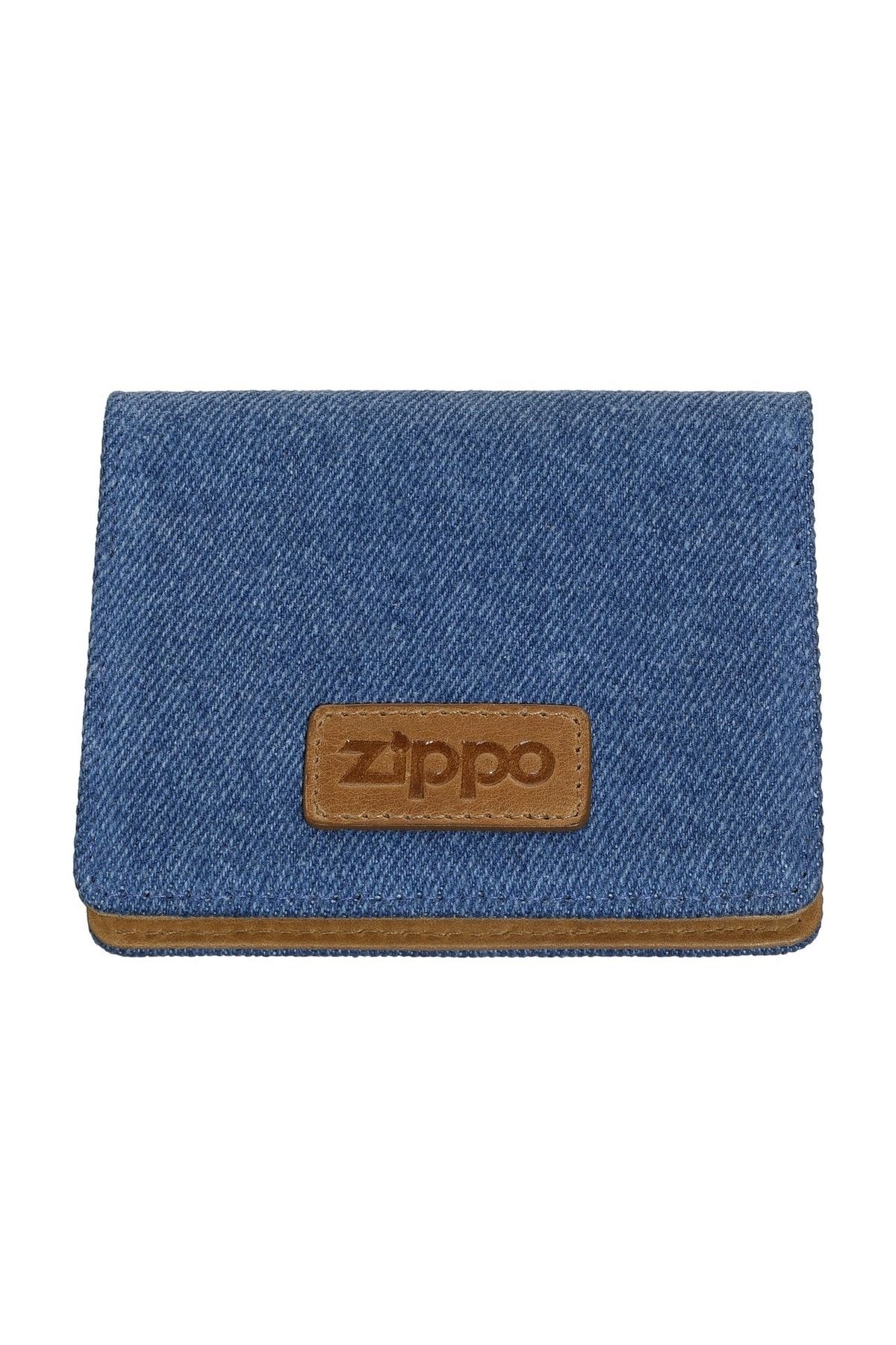 Zippo Cüzdan Card Case Denim Blue Tan 2007142