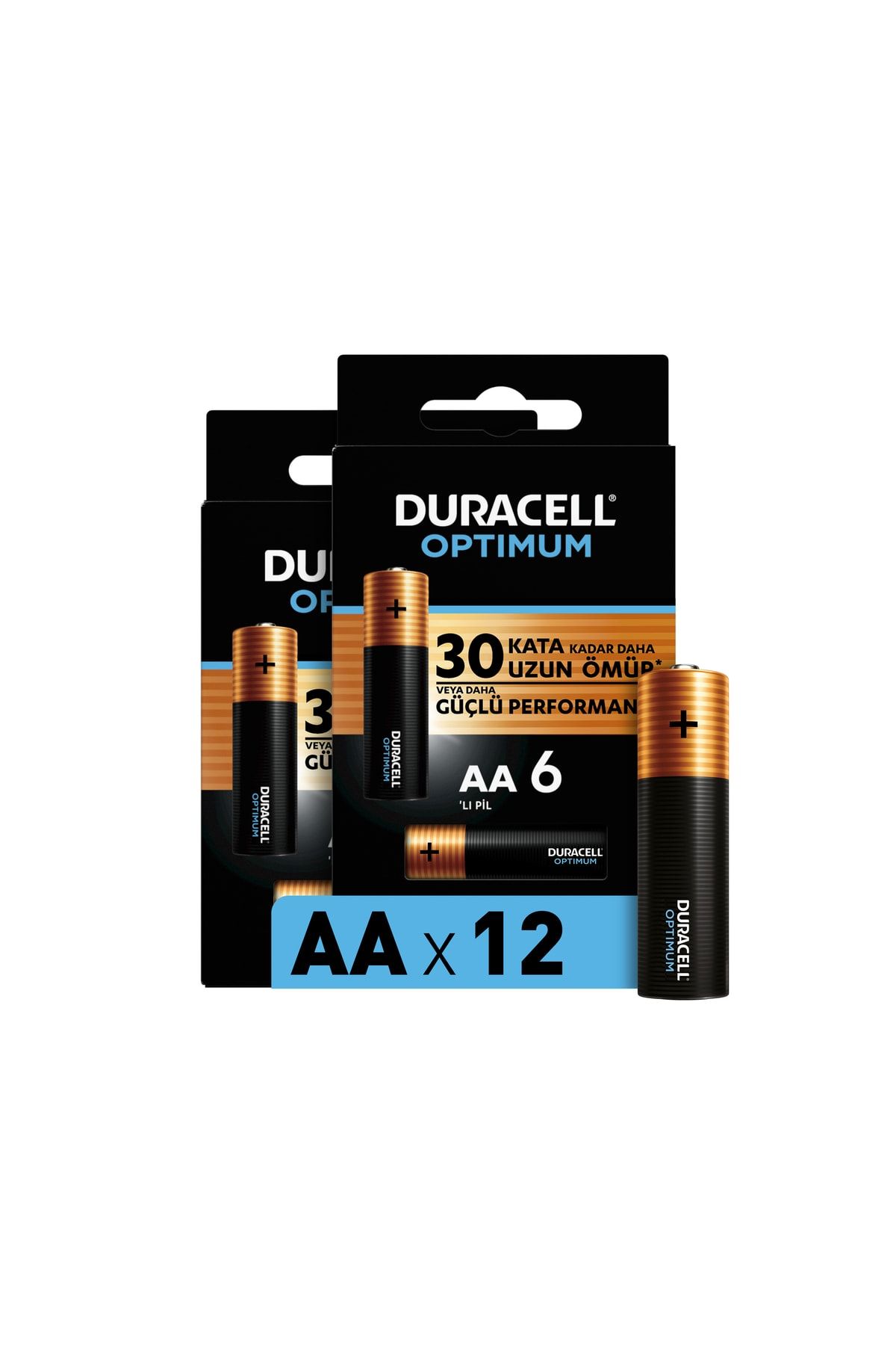 Duracell Optimum Aa Alkalin Pil, 1,5 V Lr6 Mn1500, 12’li Paket