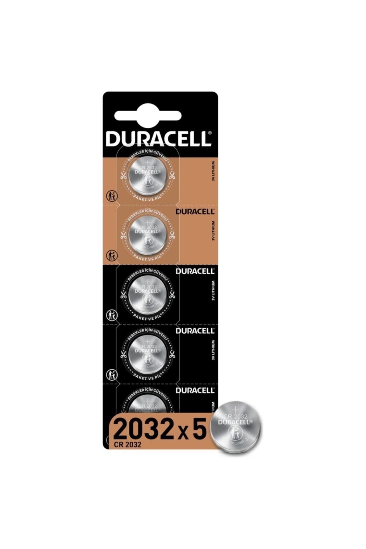 Duracell Özel 2032 Lityum Düğme Pil 3v, (CR2032) 5 Adet