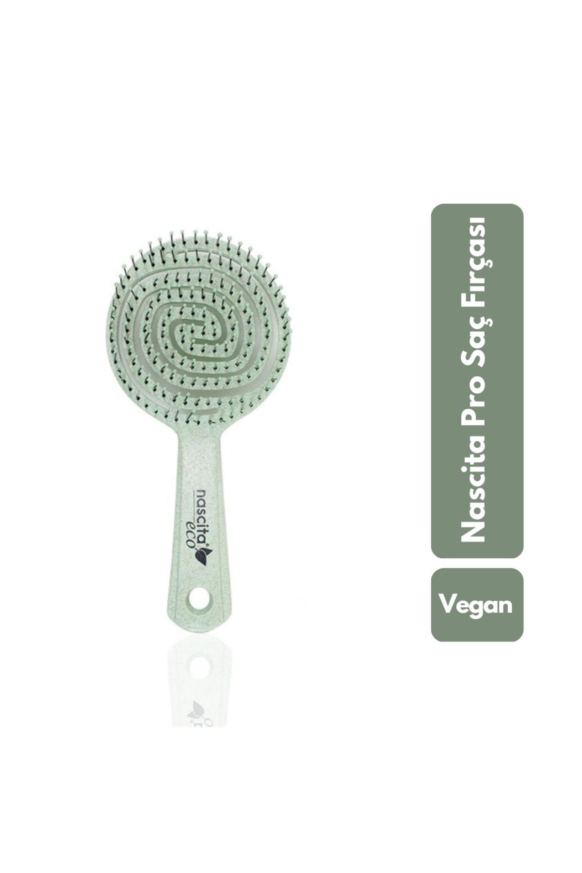 Nascita Pro'2g Vegan Geri Dönüşümlü Saç Fırçası Yeşil