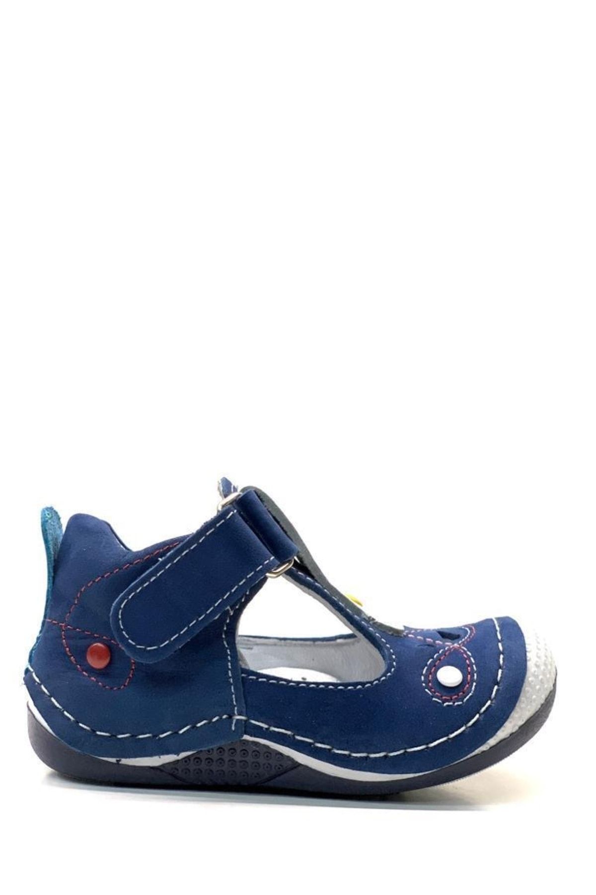 Tuğba Ortopedi 371 Hafif Ortopedik % 100 Hakiki Deri Erkek Bebek Mavi/beyaz Ilk Adım Ayakkabı