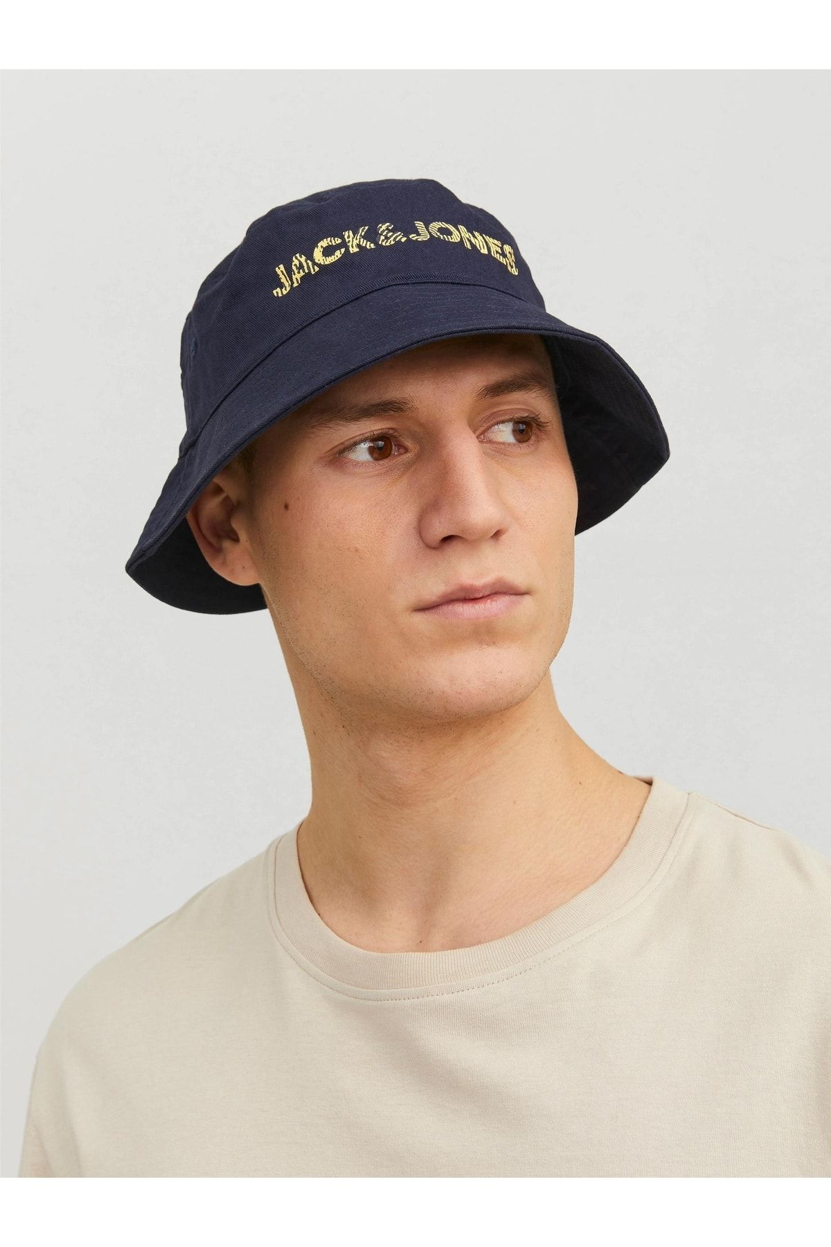 Jack & Jones Jack Jones Adrıan Bucket Hat Erkek Lacivert Şapka 12235410-04
