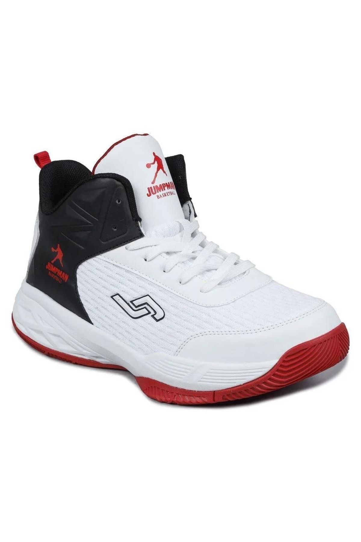 Jump 28119 Unisex Çocuk Beyaz/kırmızı Basketbol Ayakkabısı