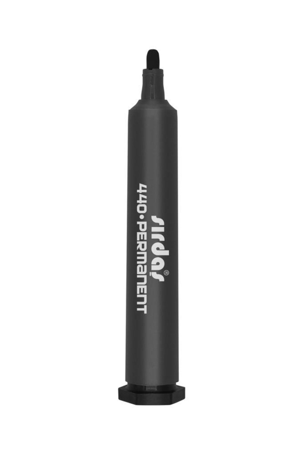 sırdaş Permanent Marker Koli Kalemi 3mm Yuvarlak Uç Siyah 12 Li