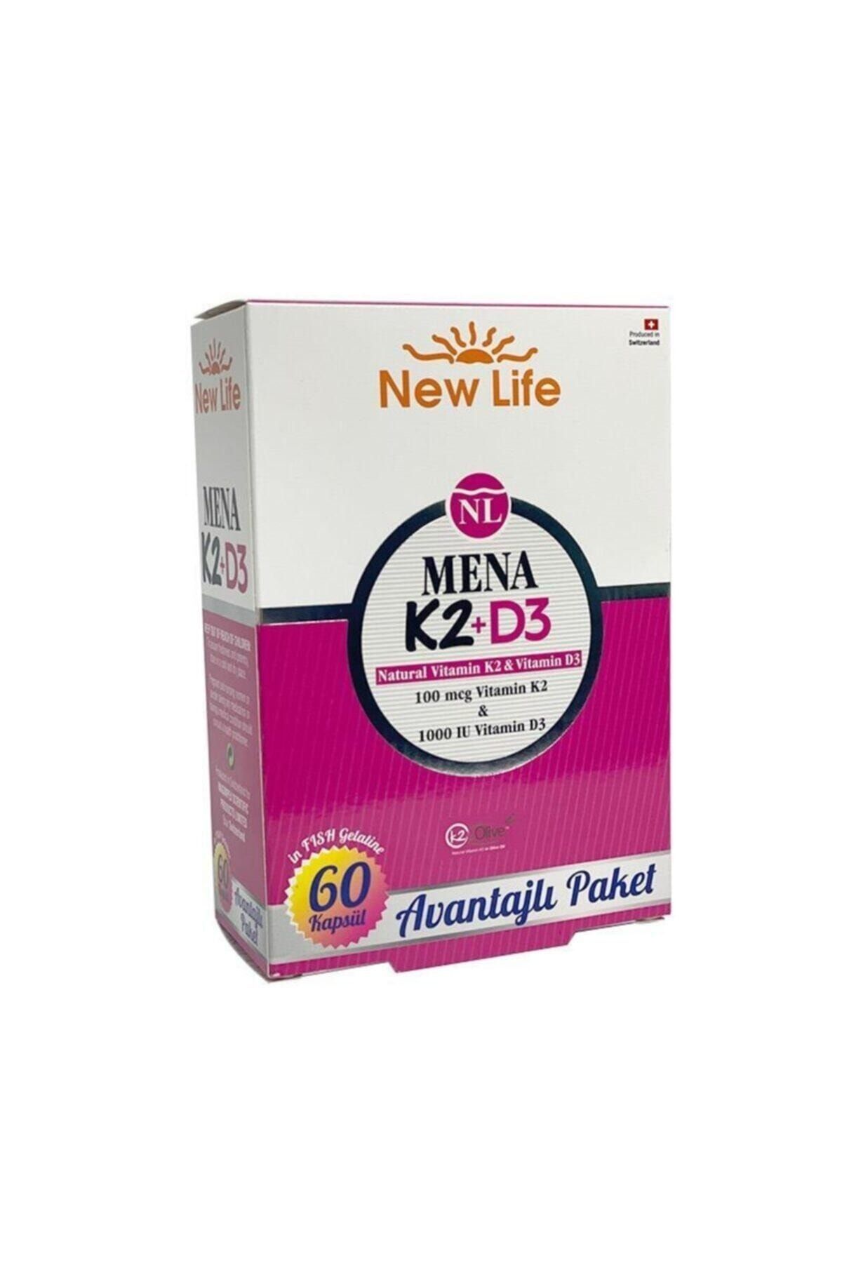 New Life Mena K2+d3 60 Kapsül