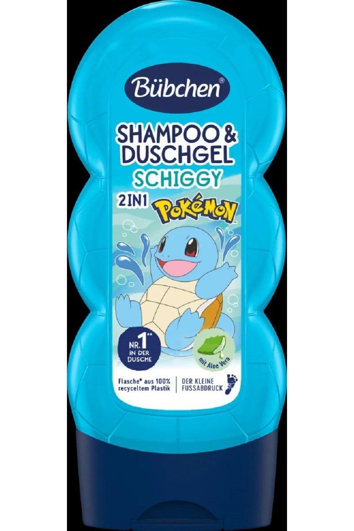 Bübchen Çocuk Şampuanı Ve Duş Jeli Schiggy Pokemon 2'si 1 Arada Hassas Çocuk Cildinin Nemini Korur