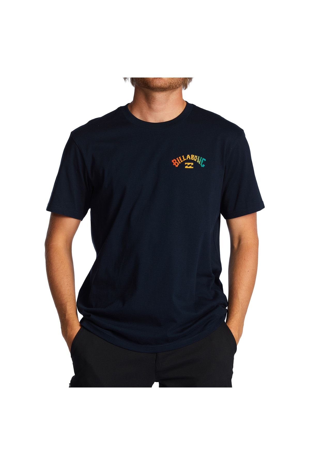 Billabong Arch Fill Ss Erkek Çok Renkli Günlük Stil T-shirt Abyzt01696-nvy