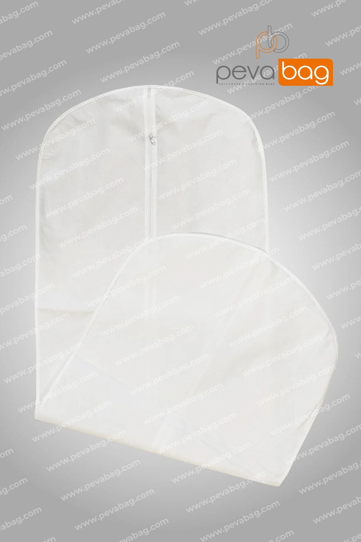 Pevabag Abiye Elbise Kılıfı (GAMBOÇ) 5 Adet / 60x150 Cm Beyaz 50 gr