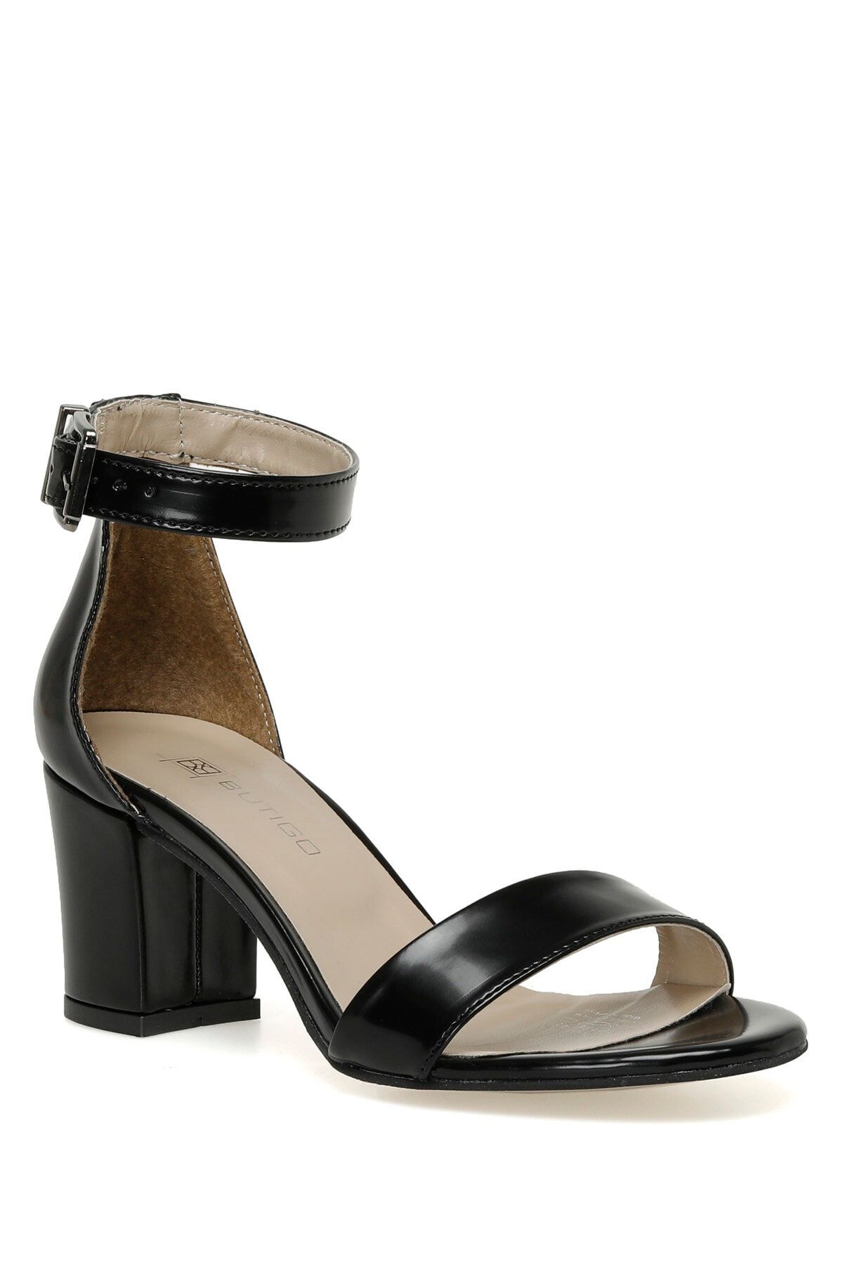 Butigo S1100-1 3fx Siyah Kadın Topuklu Sandalet