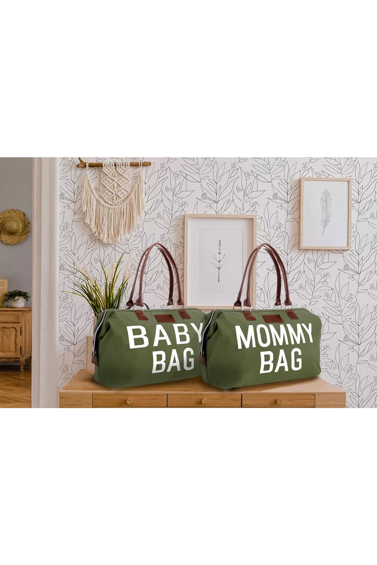 CHQEL Ikili Anne Ve Bebek Çanta Seti, Mommy Ve Baby Bag Ikili Set, Doğum, Hastane Ve Seyahat Çantası