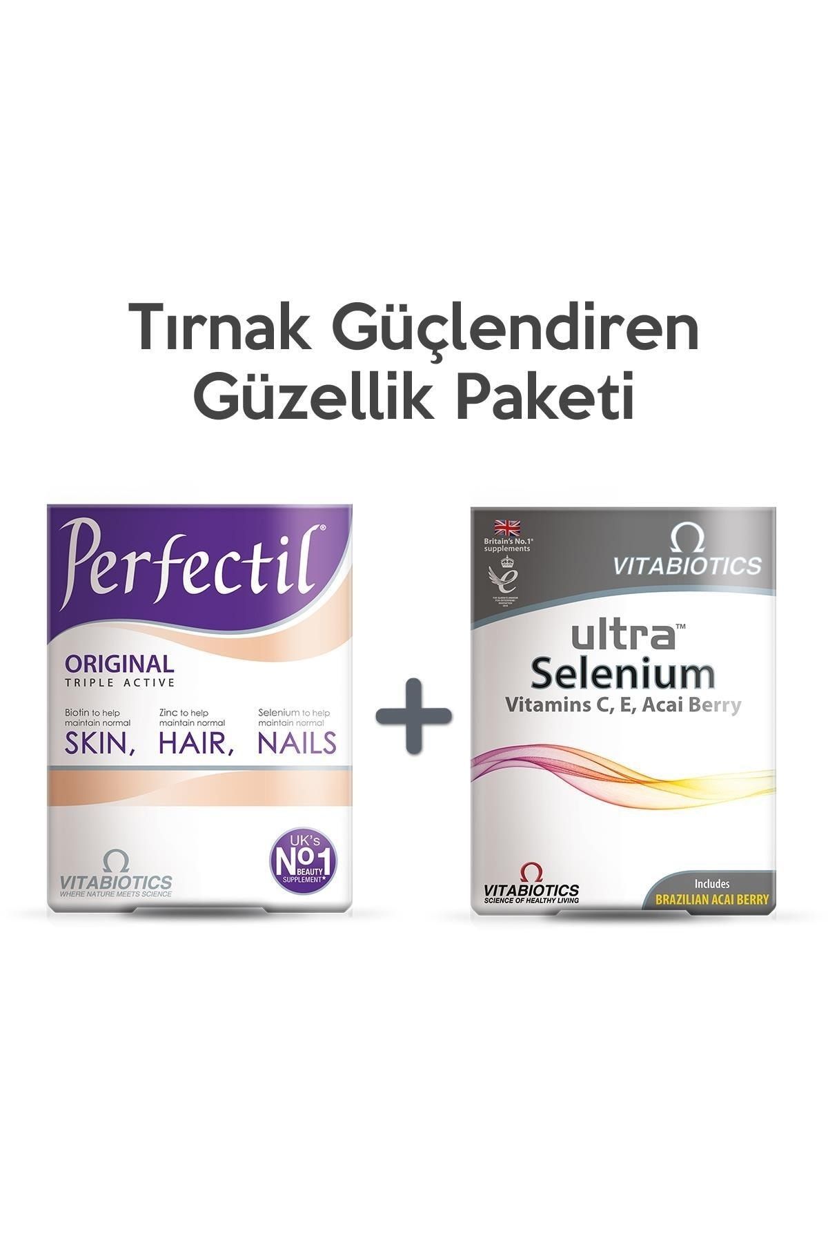 Perfectil + Ultra Selenium- Tırnak Güçlendiren Güzellik Paketi