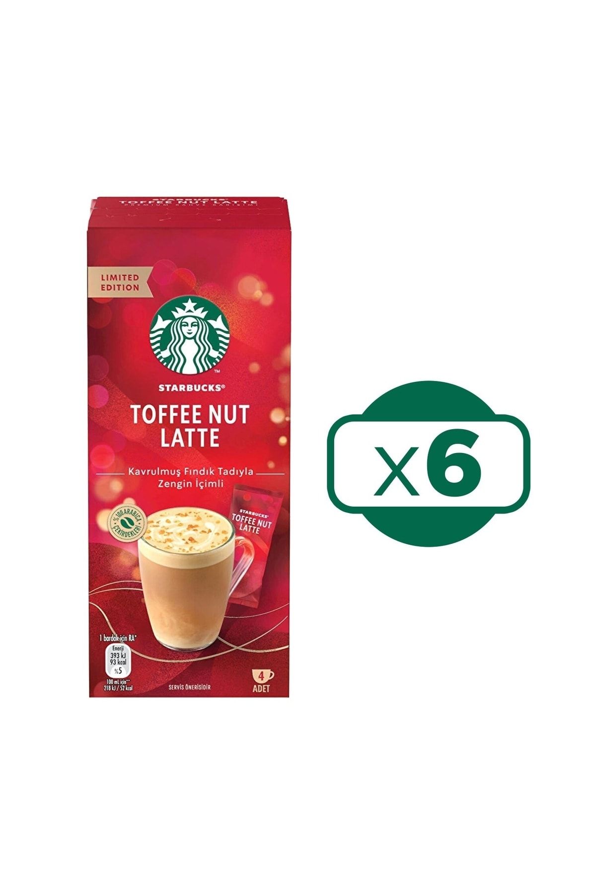 Starbucks Toffee Nut Latte 4 Lü X 6 Adet