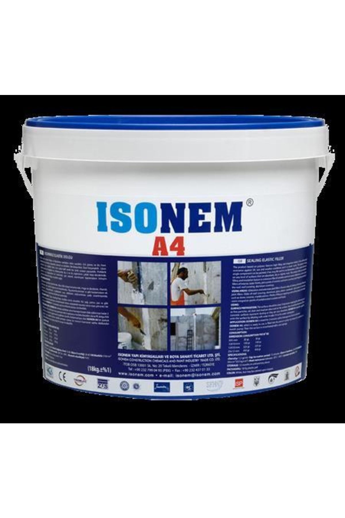 Isonem A4 Sızdırmaz Elastik Dolgu 5 Kg Gri