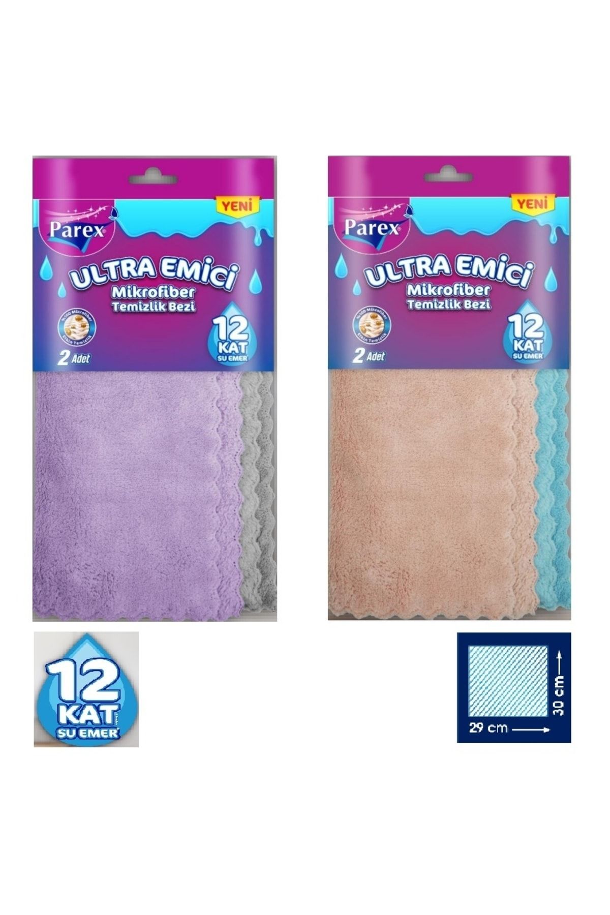 Parex Ultra Emici Mikrofiber Bez 2'li