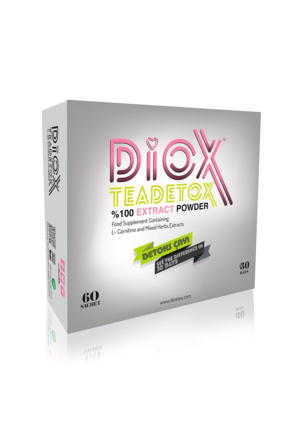 Diox Tea 60'lı Detoks Çayı 1 Aylık Orijinal Paket