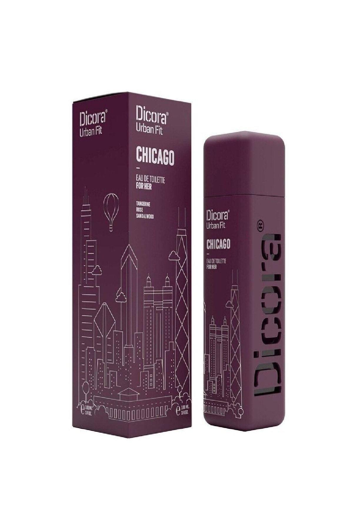 DICORA URBAN FIT Chicago Mandalina Kişkiş Şeftali Kalıcı Edt Kadın Parfümü 100 ml 8480029434710BYS1