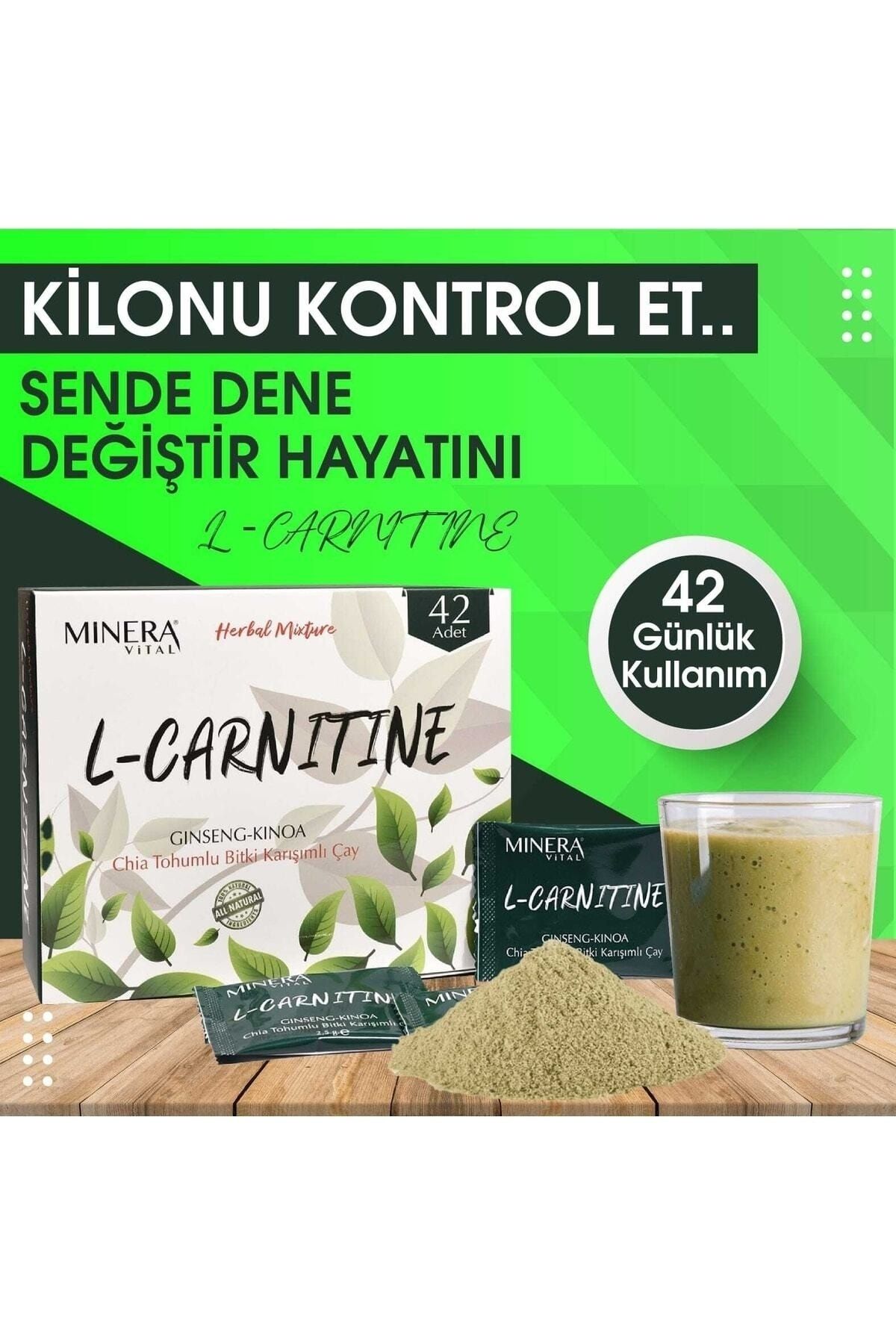 MİNERA VİTAL L-carnitine Detox Çayı X 2 Kutu 84 Günlük Kullanım