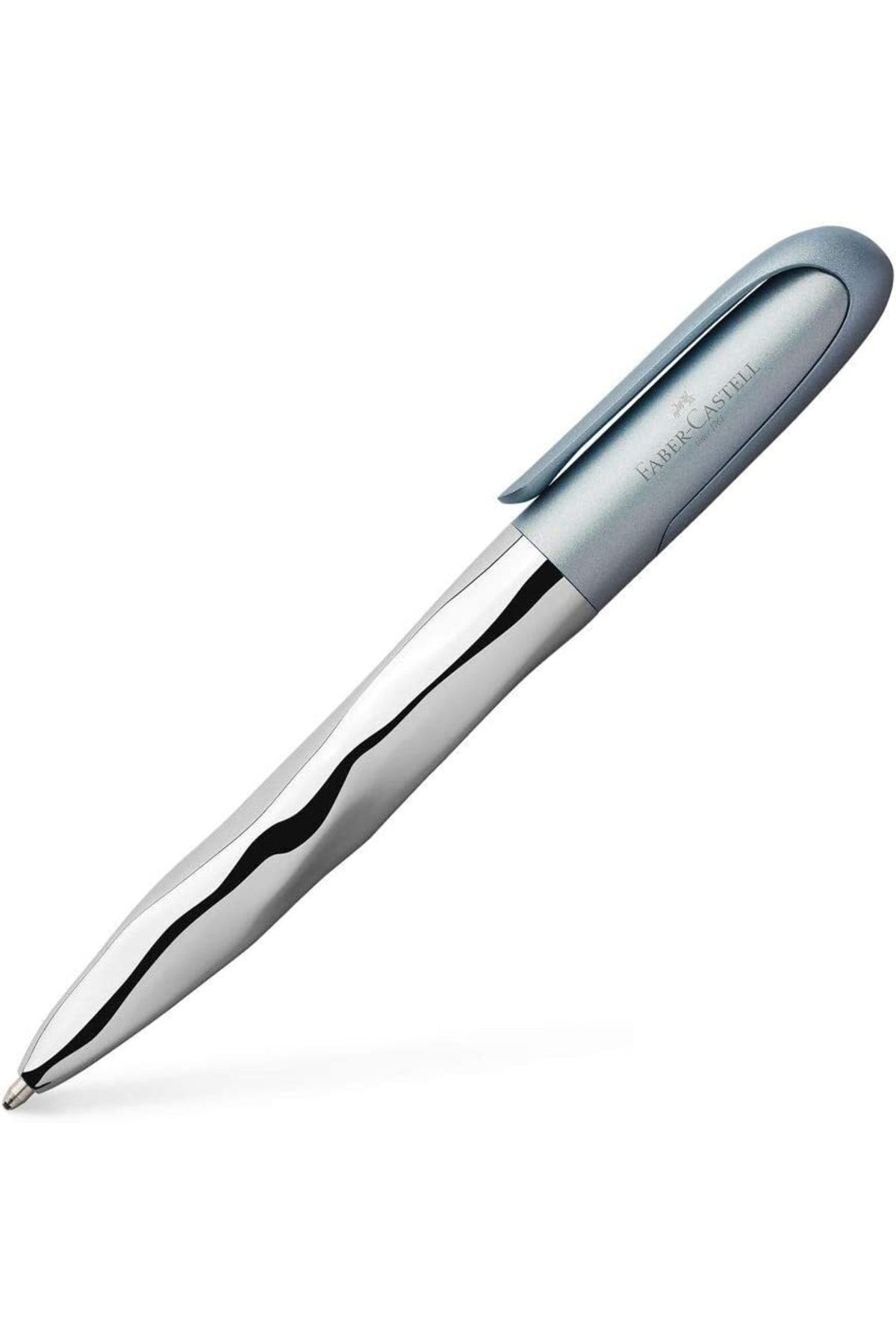 FBR Faber-castell Nice Pen Tükenmez Kalem, Metalik Açık Mavi