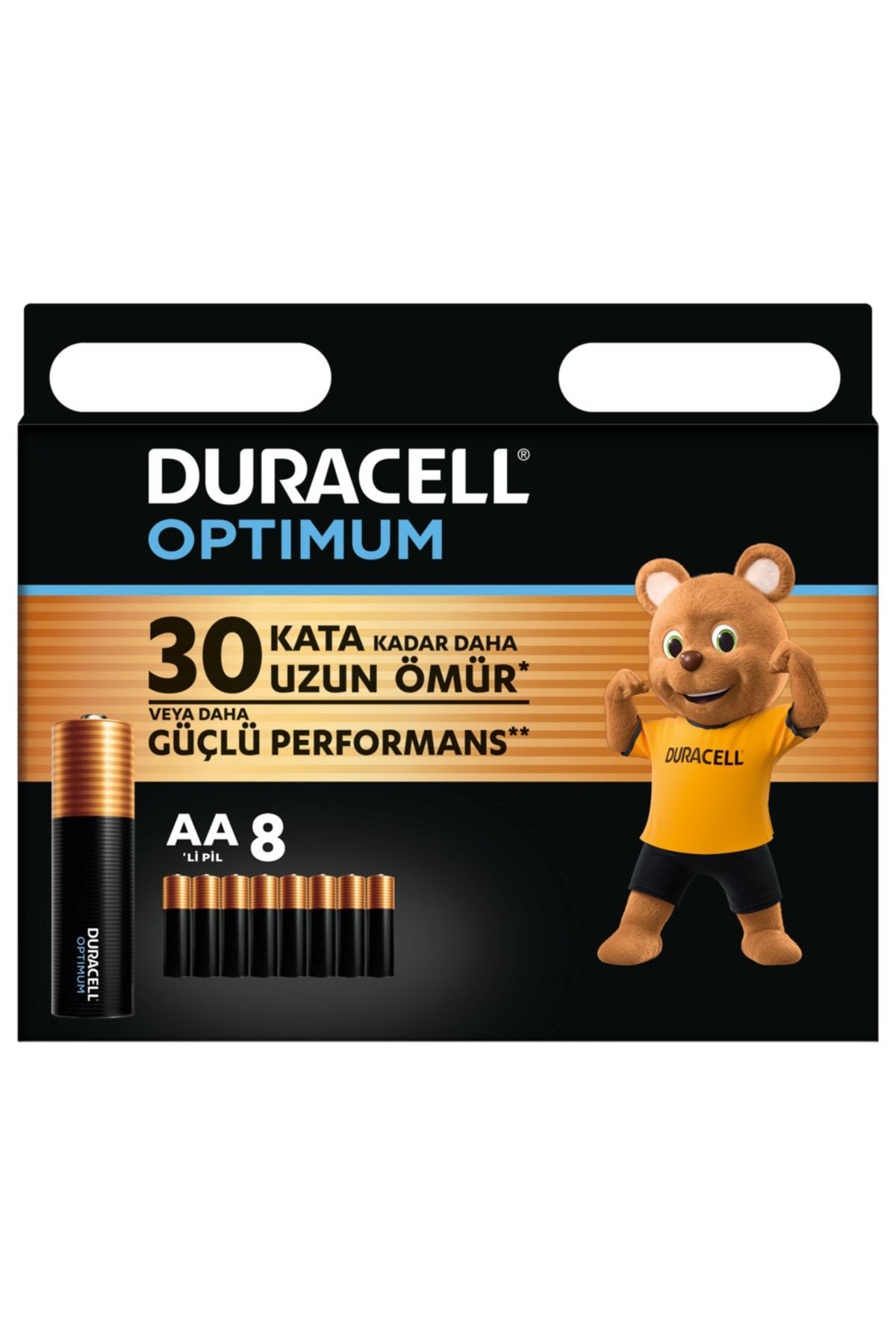 Duracell Optimum Aa Alkalin Kalem Pil, 1,5 V Lr6/mn1500, 8’li Paket
