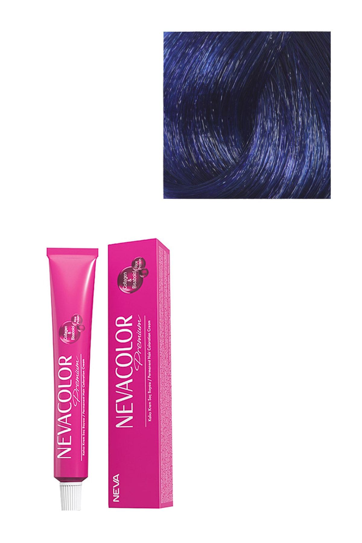 Neva Color Premium Kalıcı Yoğun Mavi Saç Boyası 0.11