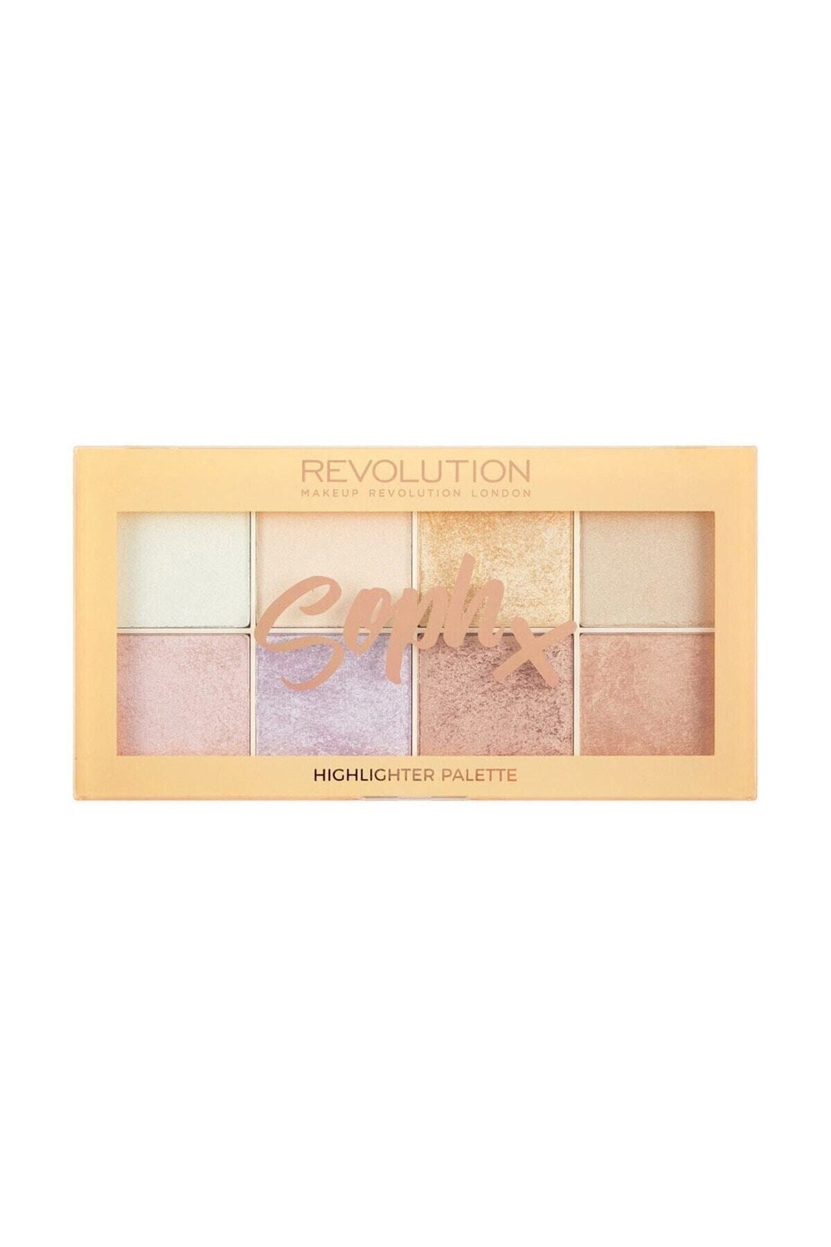 MAKEUP REVOLUTION Revolution Sophx Aydınlatıcı Palet 8 Renk + Note Long Wearıng Lip Gloss