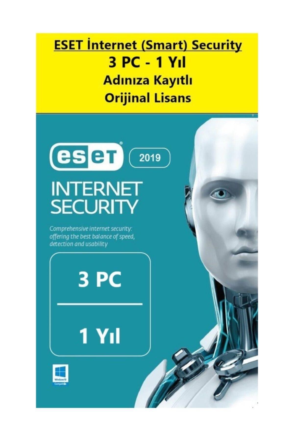 Eset Internet (Smart) Security - 3 Kullanıcı - 1 Yıl - Online Dijital Teslim