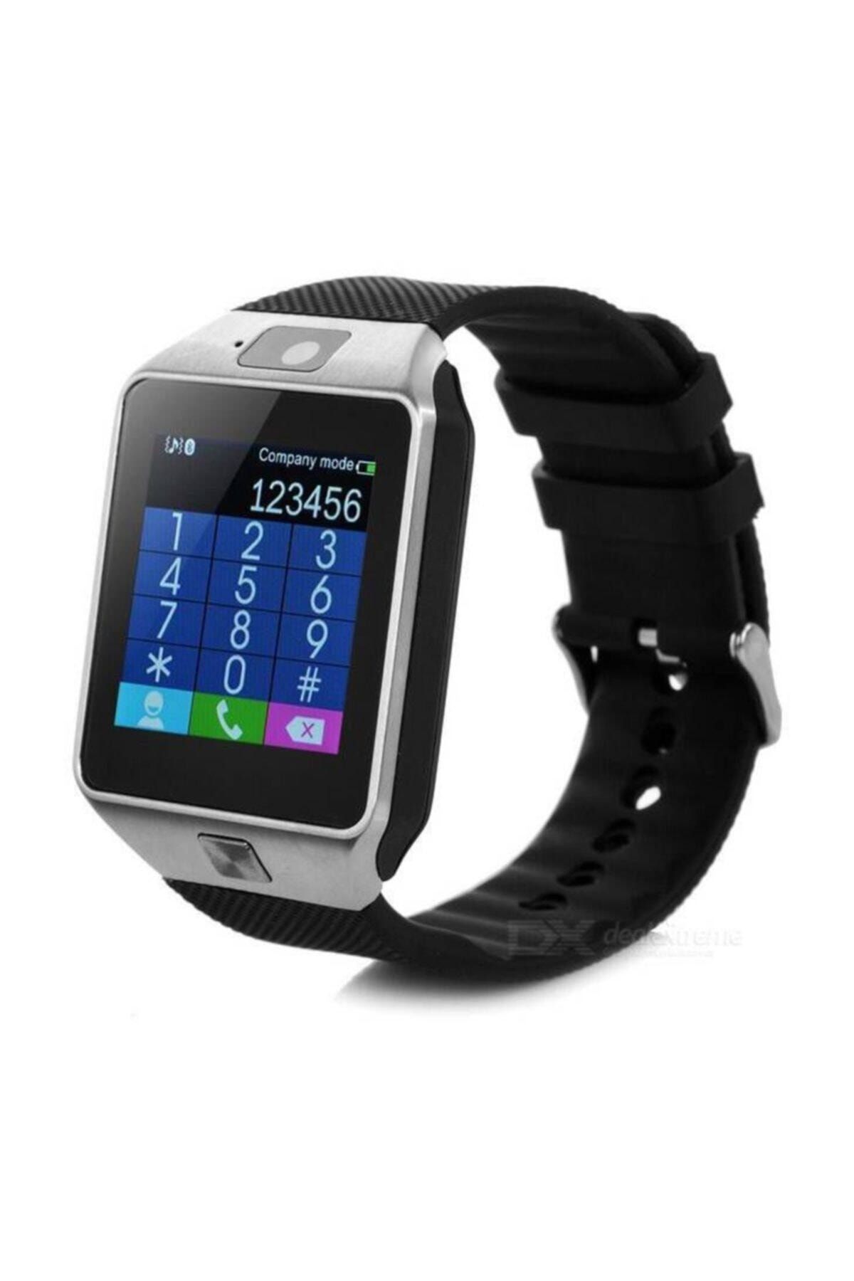 Polygold Smart Watch Sim Kartlı Akıllı Saat Dz09- 2020 Telefonlu Gümüş Saat
