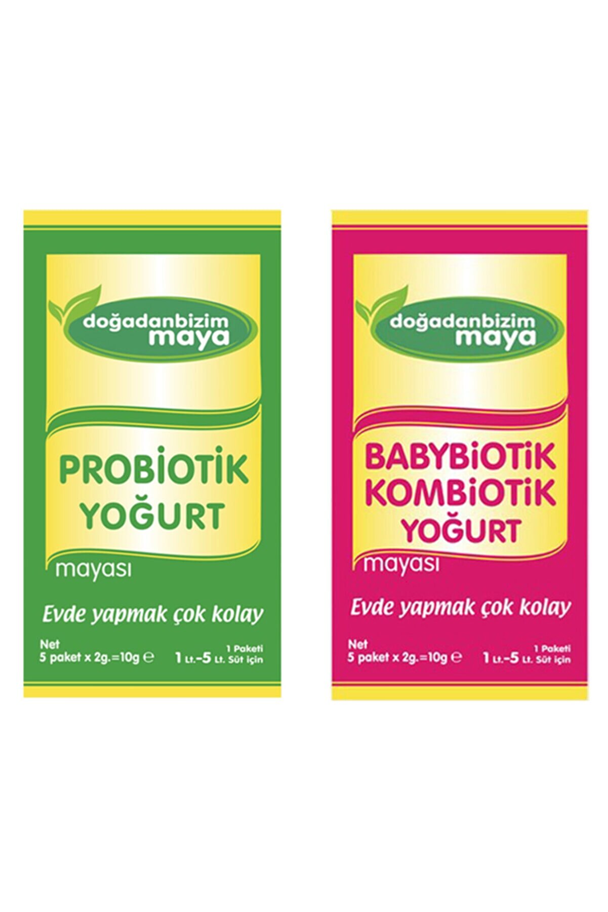 Doğadan Bizim Probiotik Yoğurt Mayası ve Babybiotik Kombiotik Yoğurt Mayası