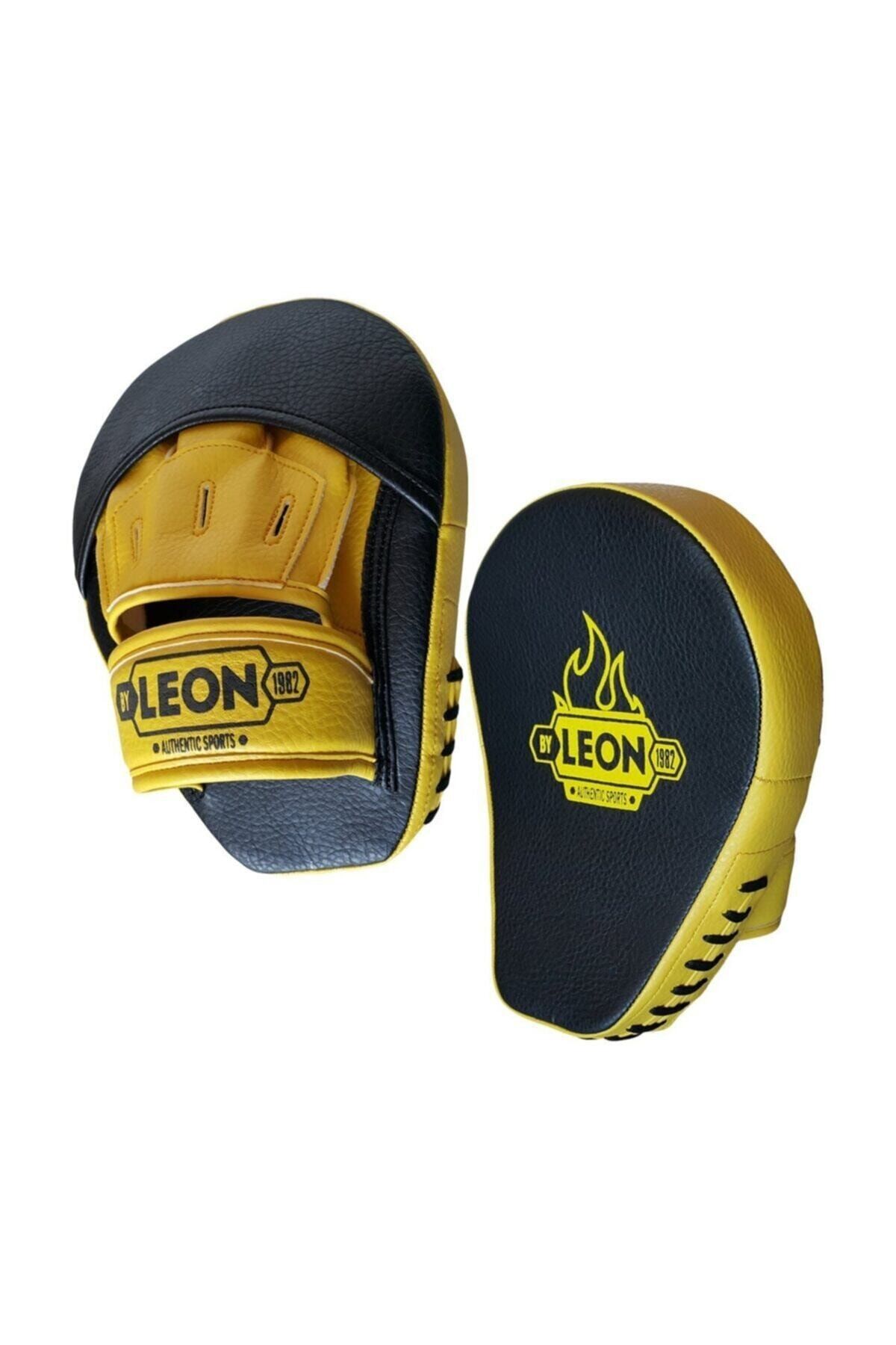 By Leon 1982 Unisex Sarı Leon Captain Profesyonel Boks, Kick-boks Lapası Çukur Lapa