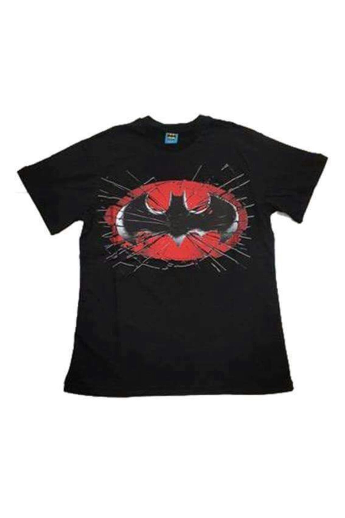 Batman Unisex Kırmızı Logo Siyah Orijinal Lisanslı Tshirt
