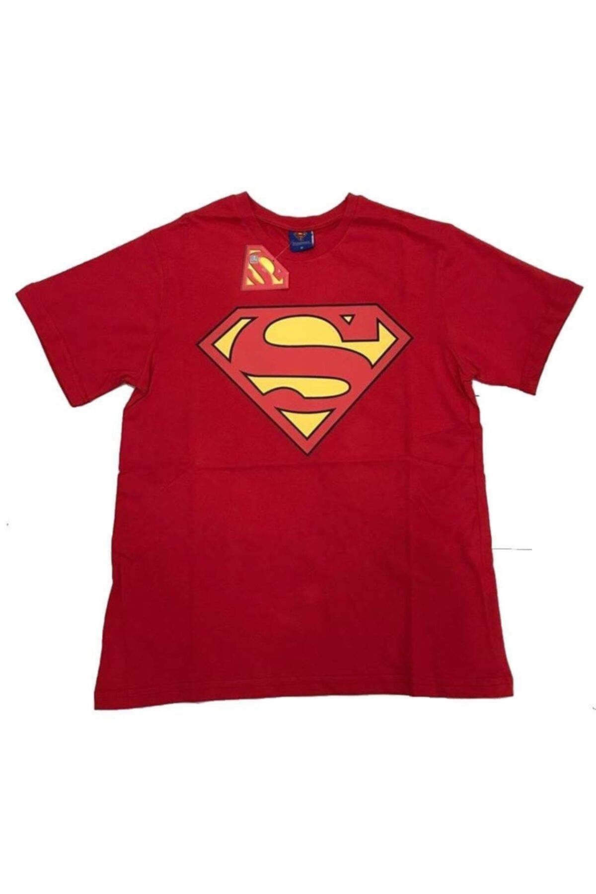 Superman Unisex Kırmızı (klasik Logo)  Orijinal Lisanslı  Tshirt