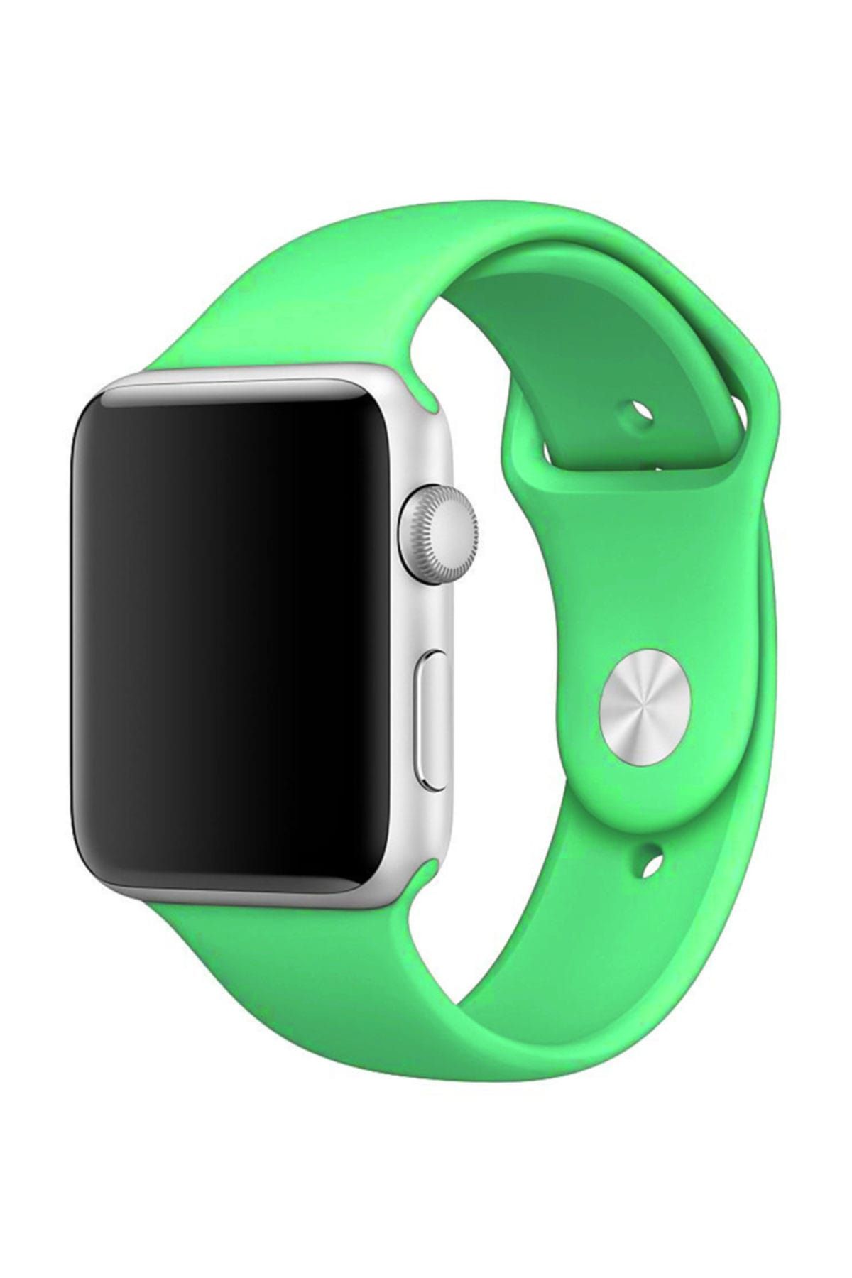 Microsonic Apple Watch Series 2 42mm Silikon Kordon Yeşil